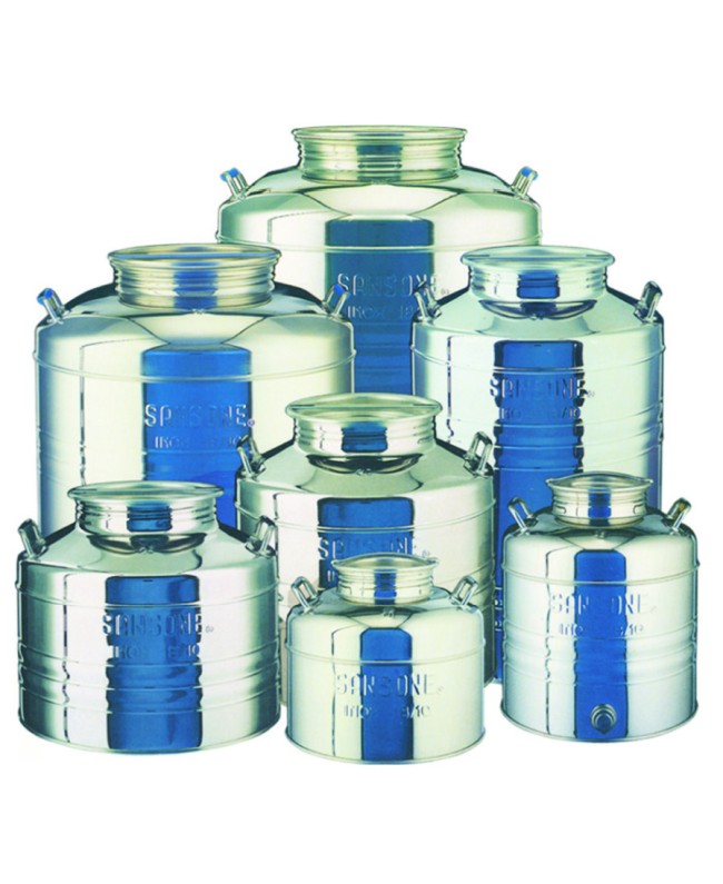 ΑΝΟΞΕΙΔΩΤΟ ΔΟΧΕΙΟ SANSONE ΜΕ ΒΙΔΩΤΟ ΚΑΠΑΚΙ 15Lt