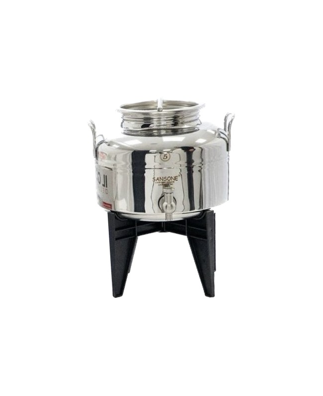 INOX ΔΟΧΕΙΟ SANSONE ΣΕ ΒΑΣΗ 5Lt