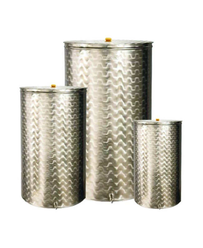 ΑΝΟΞΕΙΔΩΤΟ ΔΟΧΕΙΟ SANSONE ΜΕ ΑΠΛΟ ΚΑΠΑΚΙ 150Lt