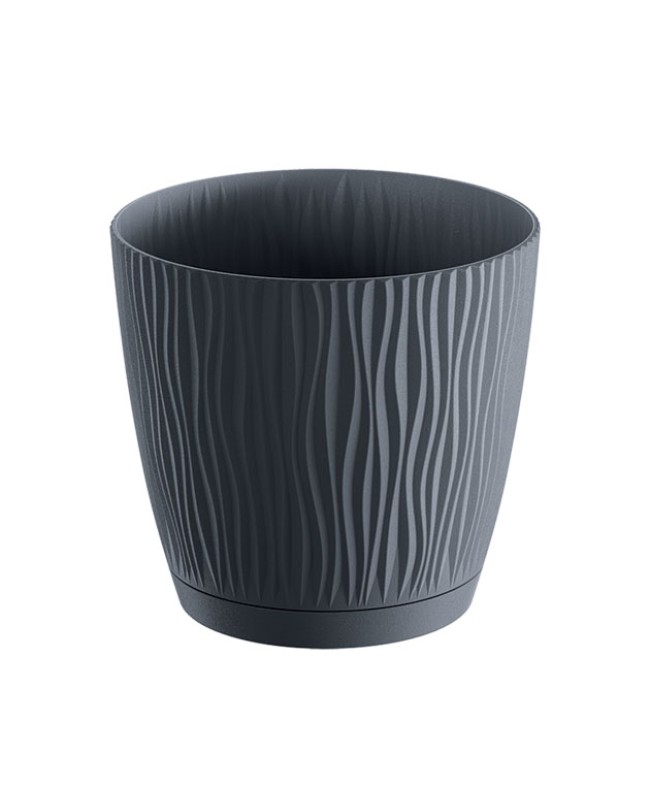 ΓΛΑΣΤΡΑ ΑΝΘΡΑΚΙ SANDY P ΣΤΡΟΓΓΥΛΗ Φ18.8x17.5cm 5/60ΚΙΒ