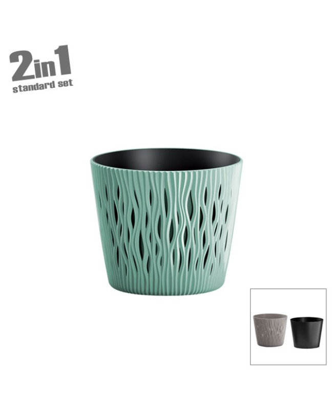 ΓΛΑΣΤΡΑ (2 ΣΕ 1) ΜΕΝΤΑ SANDY ROUND ΣΤΡΟΓΓΥΛΗ Φ26.2x22.2cm 1/5ΚΙΒ