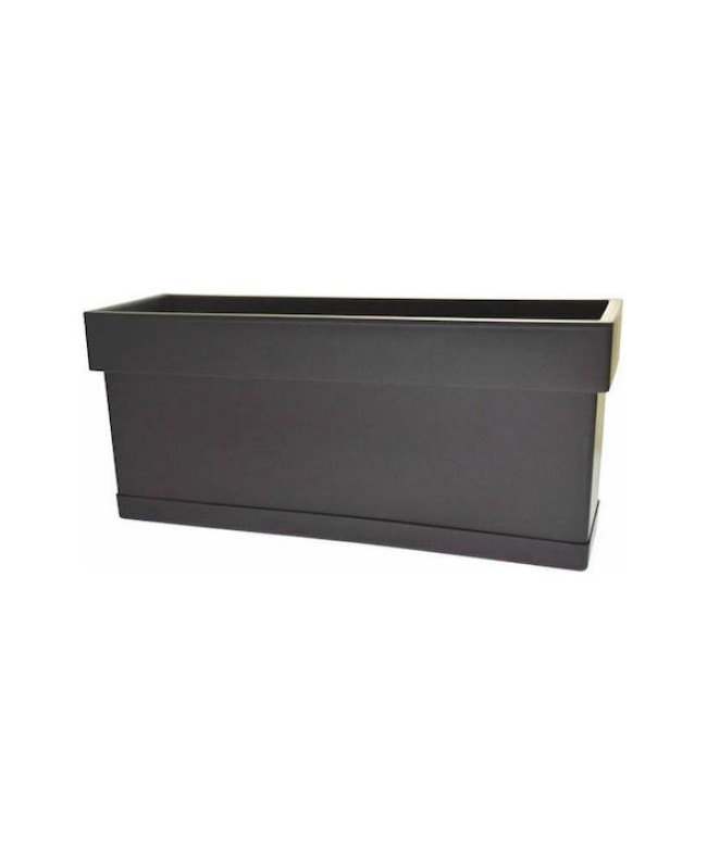Viomes Linea 821 Ζαρντινιέρα Με Πιάτο 7Lt Μολυβί (38x18x17) 
